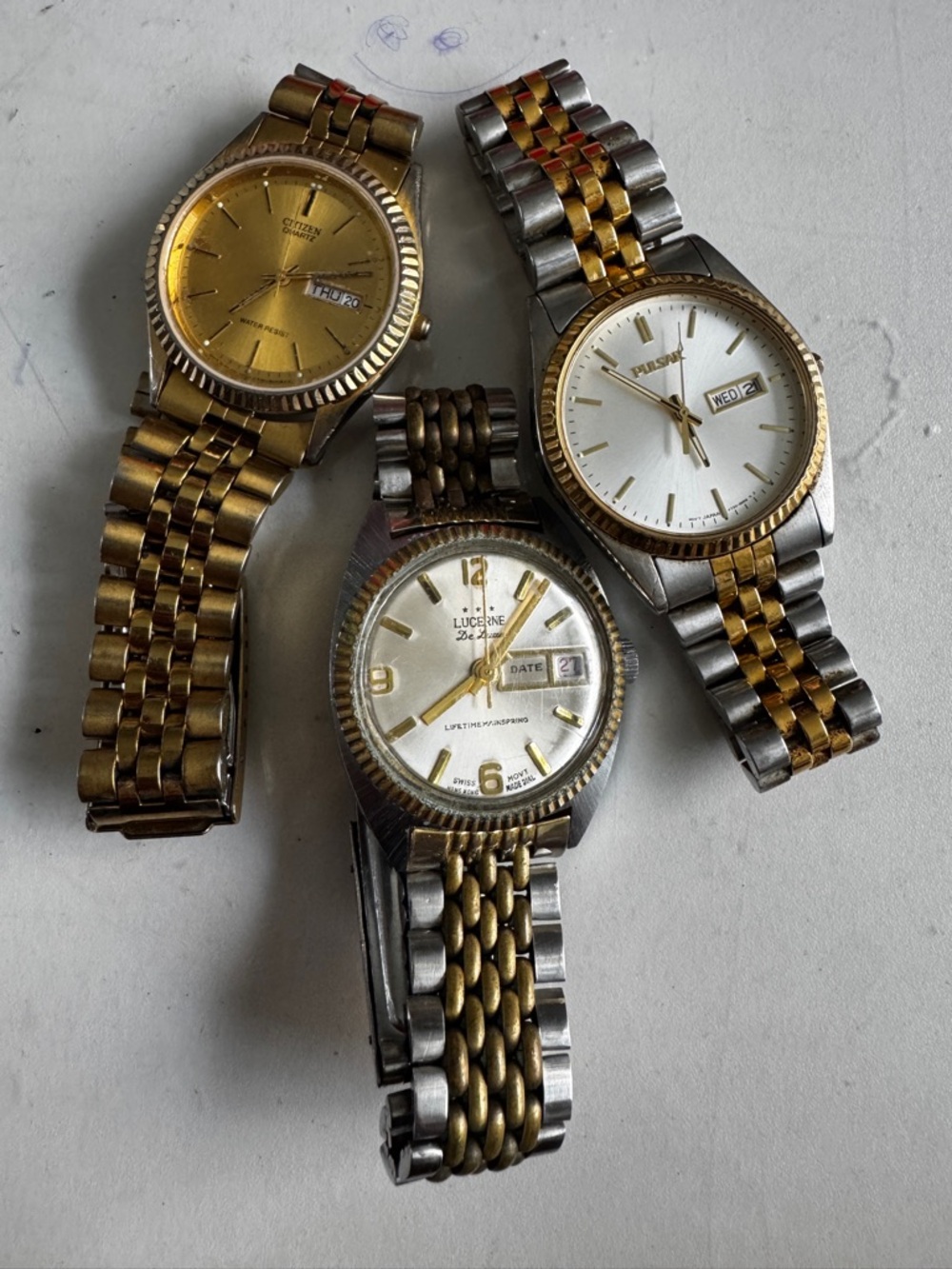 Vintage watches quartz and automatic